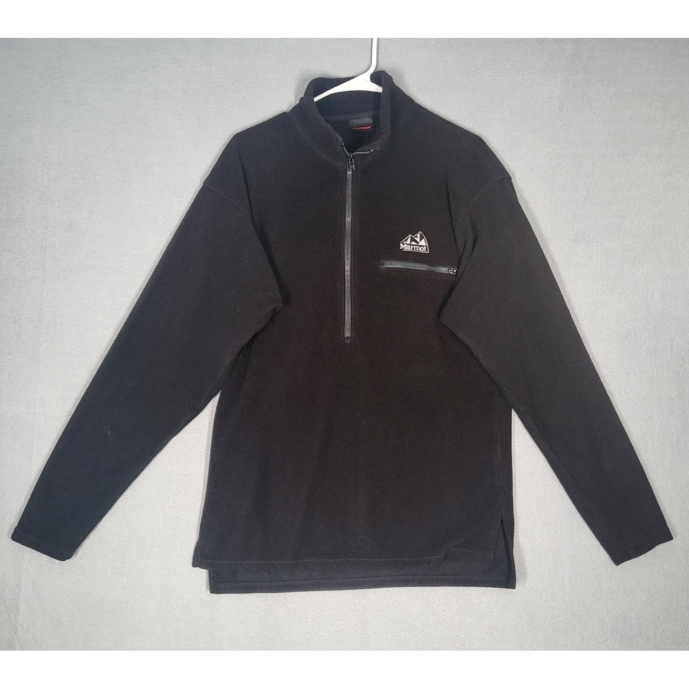 Marmot Jacket Men's Large Black Fleece Pullover Outdoor Activewear